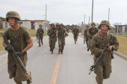 Marines traverse jungle endurance course