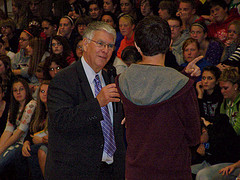 Speaking with Students at Oregon High School