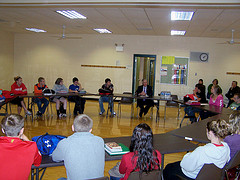 Speaking with Students at Oregon High School