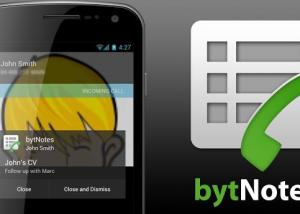 Add pop-up notes to calls on Android with bytNotes