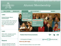 Alumni funding databases