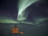 Photo: A tent set up at the geographic South Pole in Antarctica