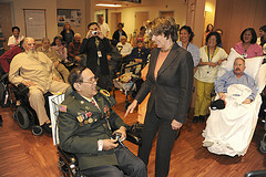 Congresswoman Pelosi Visits Veterans Community Living Center