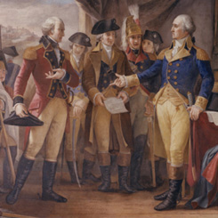 Constantino Brumidi’s fresco of the British surrender at Yorktown