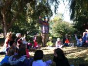 Ron joins students from Helman Elementary School’s Farm to School Program at Eagle Mill Farm near Ashland.