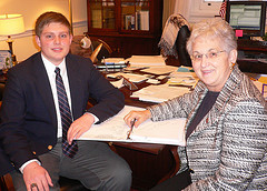 House Page John Paul Cassil with Rep. Foxx