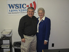 WSIC's Billy Buck with Rep. Virginia Foxx