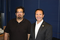 Brandon Comeaux and Congressman Landry