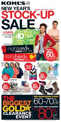 Kohl's - New Year's Stock Up Sale