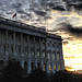 Sunset over the Senate.