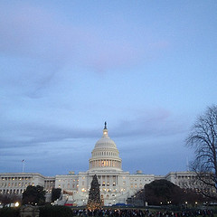 Architect of Capitol, Stephen T. Ayers, about to begin ceremony. #capitolchristmas