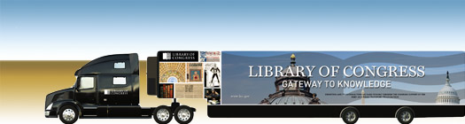 The Library's Rolling Exhibition - Gateway to Knowledge truck