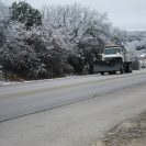 Photo: Taylor County crews coming back in to the office after working overnight to clear roads in the Abilene District.