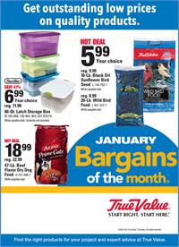True Value Hardware - January Bargain of the Month