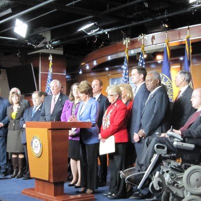 Photo: Today, I joined House Democrats to call for bipartisan, Congressional action to reduce gun violence, including passage of the McCarthy-DeGette Assault Magazine Ban Bill.