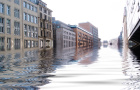 flooded city street