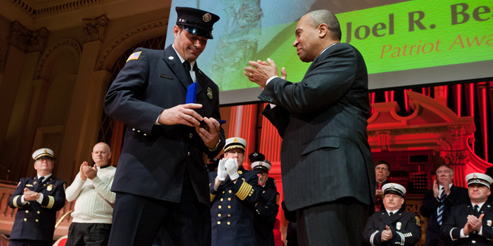 Honoring firefighters from 15 communities for heroic acts of bravery during the 23rd annual “Firefighter of the Year” Awards ceremony. 