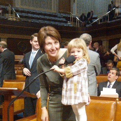 Photo: One of my favorite parts of Swearing In Day is that the Capitol is full of families excited to be part of history. My daughter Grace had a great time exploring the House Floor!