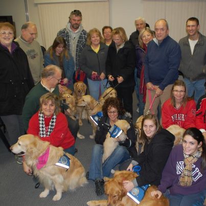 Photo: Newtown, CT - here we come!  What an all-star team of K-9 Parish Comfort Dogs and handlers ready to serve!  They hit the road shortly after 3 am CST so should be in Newtown about 5 pm EST.  Prayers for safe travels.