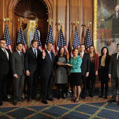 Photo: Yesterday I was sworn in as a member of the 113th Congress. It’s a great honor! Our DC staff joined me for the ceremony.