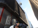 One World Trade Center's Spire Is Hoisted Atop The Skyscraper