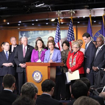 Photo: Today, I stood with my fellow Democrats to call on Speaker Boehner to work with us to enact common sense legislation to prevent another tragic shooting.  We need to consider real solutions like limiting the size of clips, closing the gun show loophole and keeping the most dangerous guns off the street.