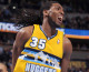 Kenneth Faried of the Denver Nuggets celebrates during the game between the Orlando Magic and the Denver Nuggets on Jan. 9, 2013 at the Pepsi Center. (Photo by Garrett W. Ellwood/NBAE via Getty Images)