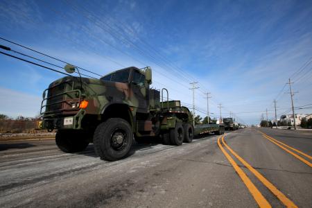 NJ Guard engineers perform beach replenishment operations