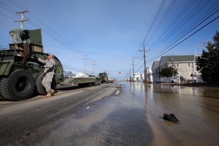 NJ Guard engineers perform beach replenishment operations