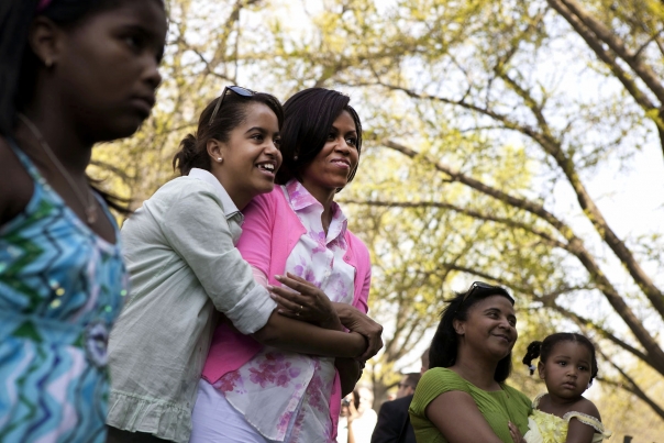 First Lady and Malia