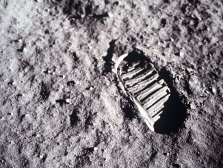 Historic footprints - Moon landing
