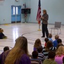 Photo: Reading to students at North Jefferson Elementary