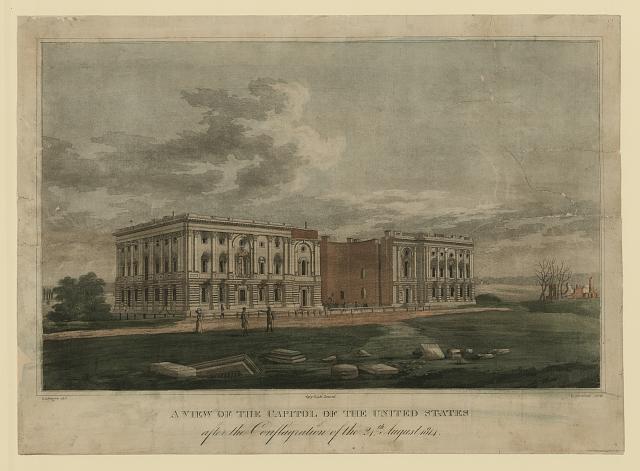 A view of the Capitol after the conflagration of the 24th August 1814