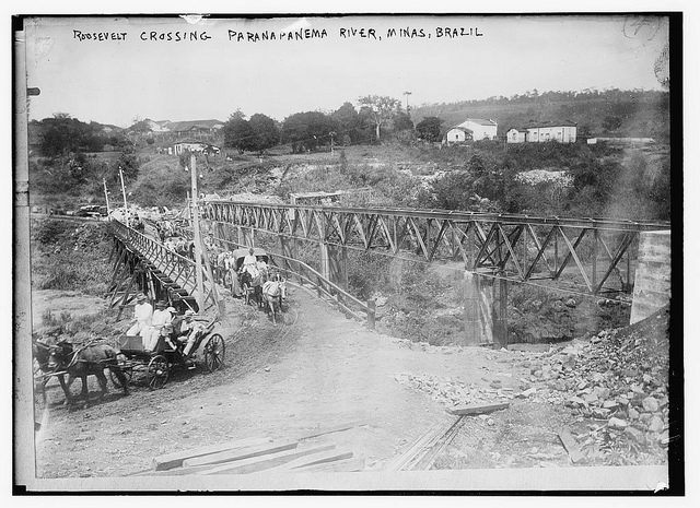 Roosevelt crossing Paranapanema River, Minas, Brazil (LOC)