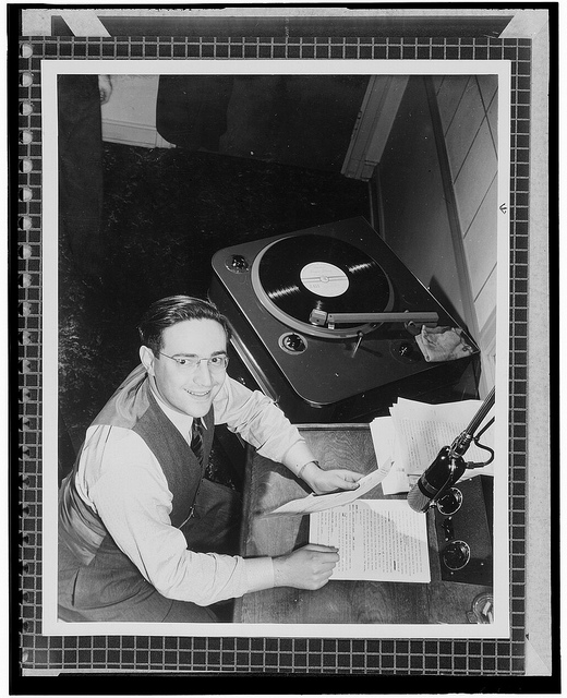 [Portrait of William P. Gottlieb, WINX(?), Washington, D.C., ca. 1940] (LOC)