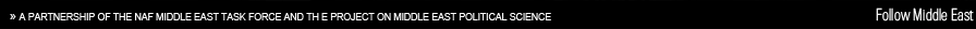 A Partnership of the NAF Middle East Task Force and the Project on Middle East Political Science