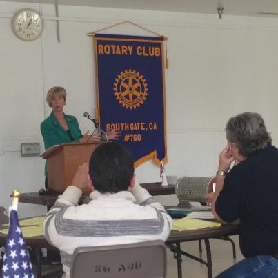 Photo: Thank you South Gate Rotary for having me as your guest speaker this afternoon. I'm excited about our work together for our communities.