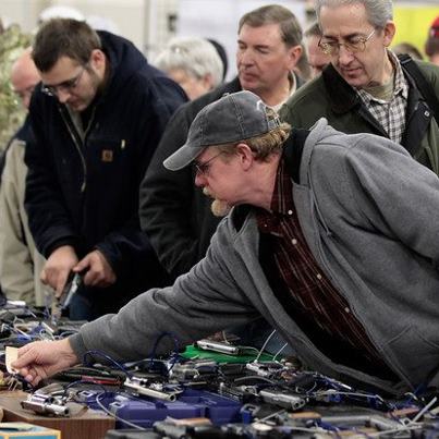 Photo: Democratic governors and lawmakers in at least ten U.S. states are seeking new restrictions on guns and ammunition after last month’s school shooting in Connecticut, challenging the firearms lobby’s political clout. | http://bloom.bg/W39mq9

(Photo: George Frey/Bloomberg)