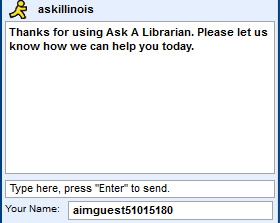 Ask A Librarian requires javascript, but other contact methods are available