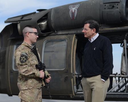 US senators visit ISAF service members in Afghanistan