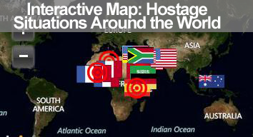 Photo: According to terrorism trackers at the private contracting group IntelCenter, there are dozens of hostages currently being held by various groups around the globe, some of whom have now endured captivity for years. Check out IntelCenter’s interactive map to learn more about specific hostage situations: http://abcn.ws/13MRtRX