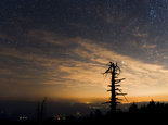 Night view of Willamette Valley from Mary's Peak