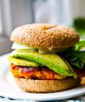 Healthy Happy Life: Sweet Potato Veggie Burger with Avocado