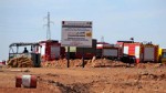 PHOTO: A soldier, and rescue vehicles are seen near Ain Amenas, the gas plant where the hostage taking occurred,  Sunday Jan. 20, 2013.