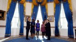 PHOTO: President Barack Obama is officially sworn-in by Chief Justice John Roberts in the Blue Room of the White House during the 57th Presidential Inauguration in Washington, Sunday, Jan. 20, 2013.