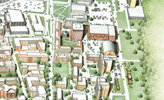 Ohio State campus map -- click an area of map for greater detail