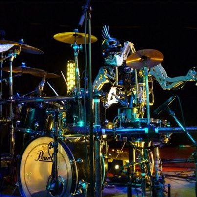 Photo: This band is made up entirely of robots, and covered The Ramones. Who else should they cover? http://cnet.co/Soky3r