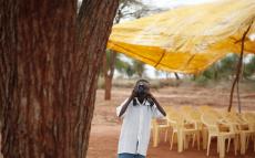 Mwendwa putting his new found photography skills into action, Kenya. Lucy Williams, ODI, PhotoVoice