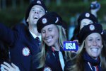 Team USA marches into Olympic Stadium