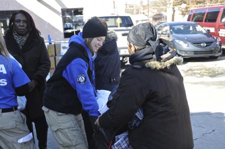 FEMA Corps distributes supplies to survivors